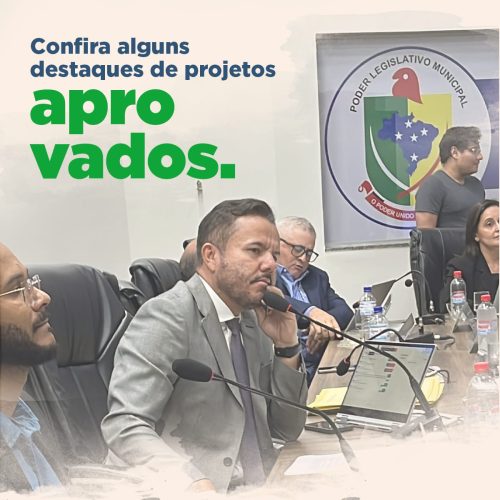 Demandas que acabam de ser aprovadas na Câmara Municipal de Santa Helena de Goiás
