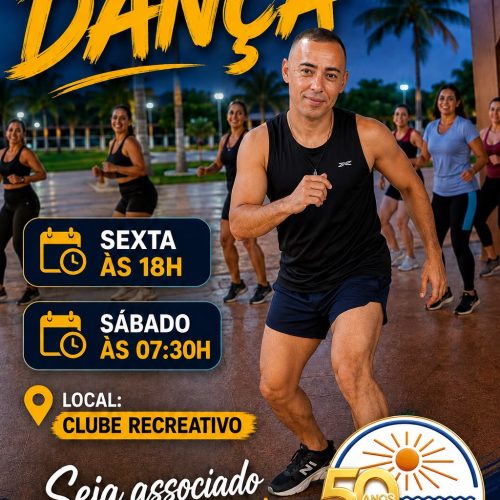 HOJE TEM AULA DE DANÇA NO CLUBE RECREATIVO DE SANTA HELENA DE GOIÁS